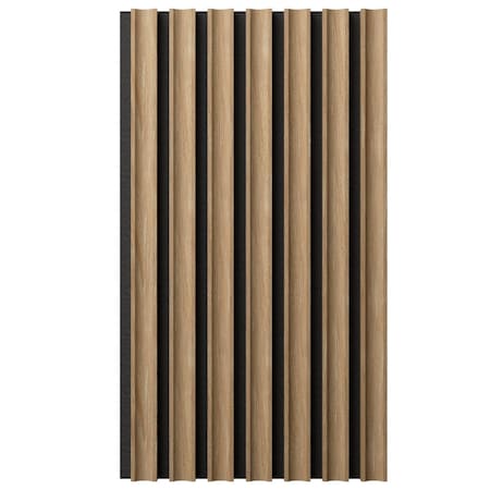 Ekena Millwork AcoustixPro Noise Cancelling Concave Small Slat Wall Panel SWA0625X0500CVAB